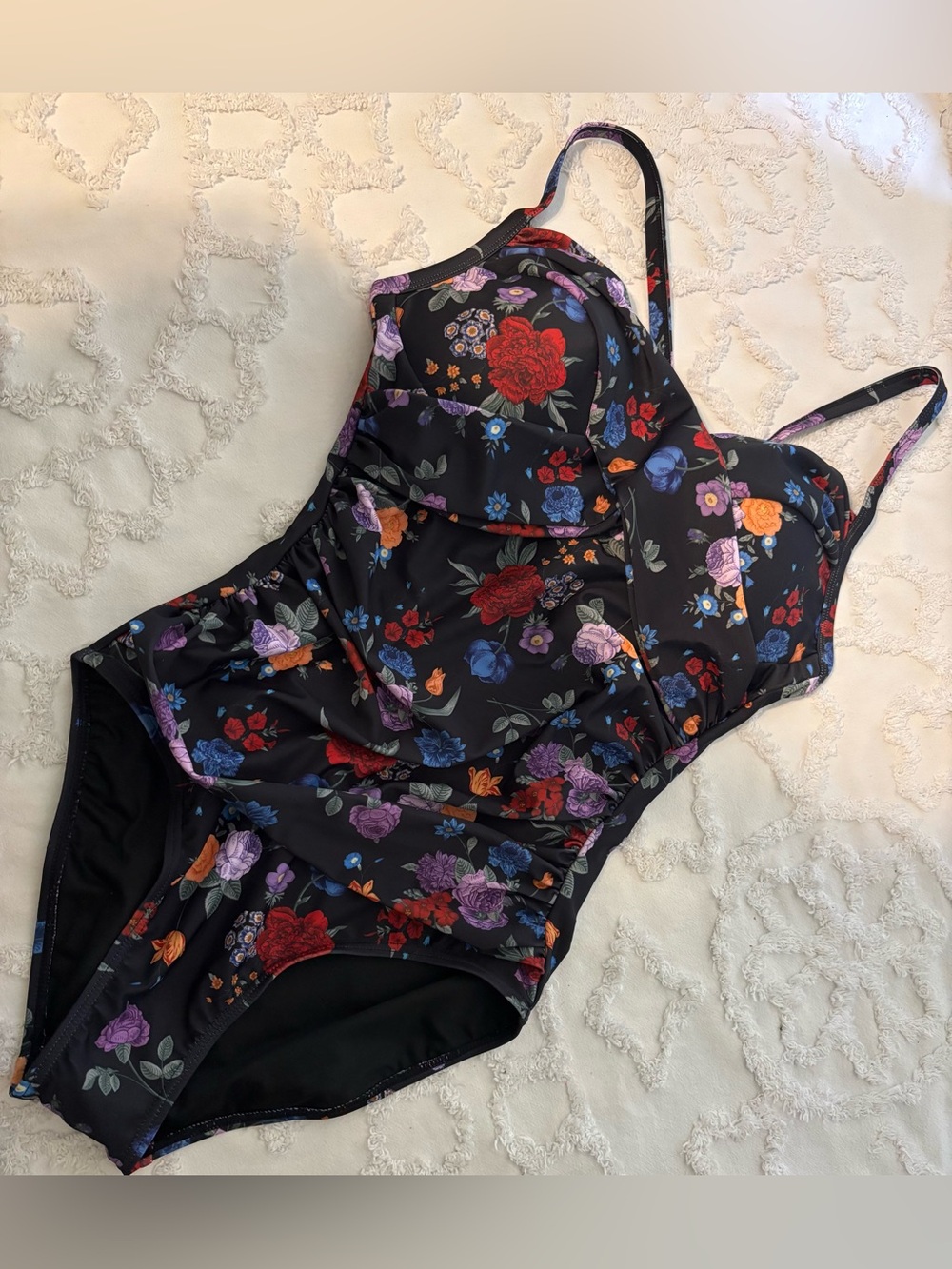 Halcurt one piece floral swimsuit